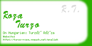 roza turzo business card